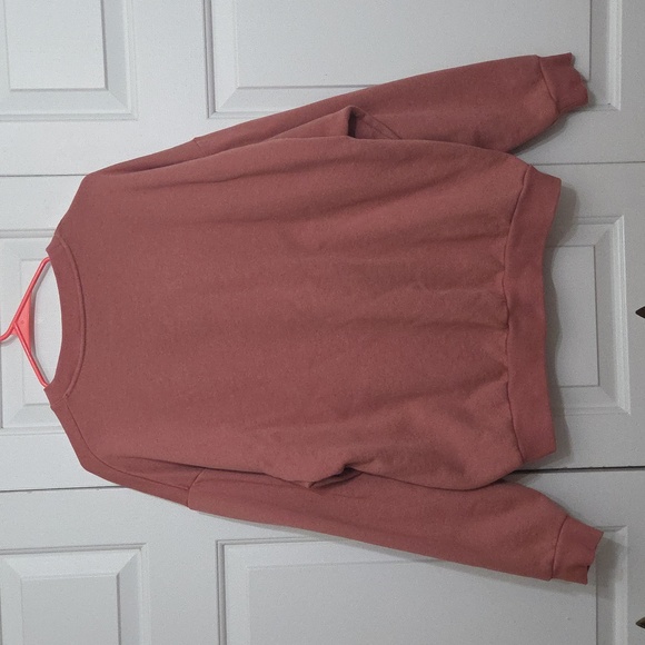 Alo Yoga Accolade Crew Neck Pullover Sweatshirt Soft Terracotta/ M - Picture 3 of 16